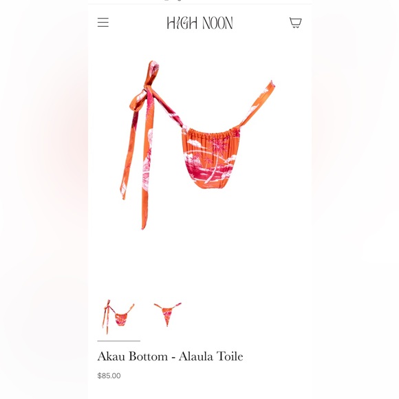 High noon swim bikini size small - Picture 2 of 3